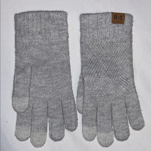 Reach Star Weave Design Thermal Knit Touch Screen  Set of 2 Gloves OSFA - Picture 4 of 16